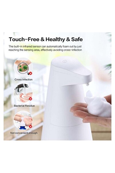 Bukela Rechargeable Automatic Foam Soap Dispenser, 350ml, Waterproof