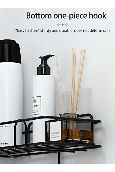 Bukela 2 Pack Adhesive Corner Shower Shelf with Hanger, Rustproof