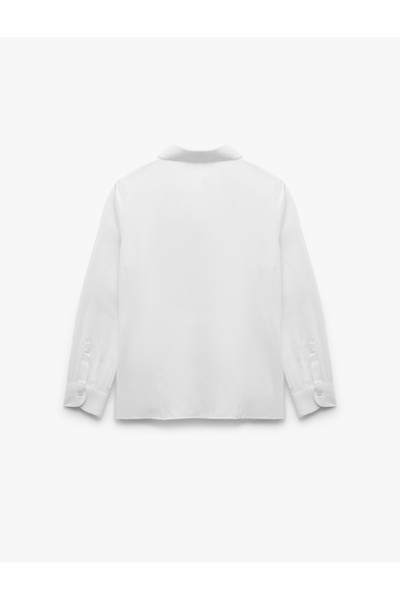 Koton Cămașă clasică din poplin cu mânecă lungă, slim fit