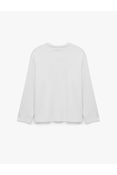 Koton Regular Fit Long Sleeve Crew Neck Cotton T-Shirt