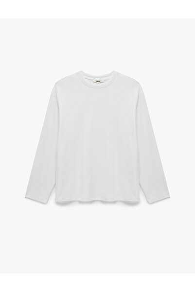 Koton Regular Fit Long Sleeve Crew Neck Cotton T-Shirt