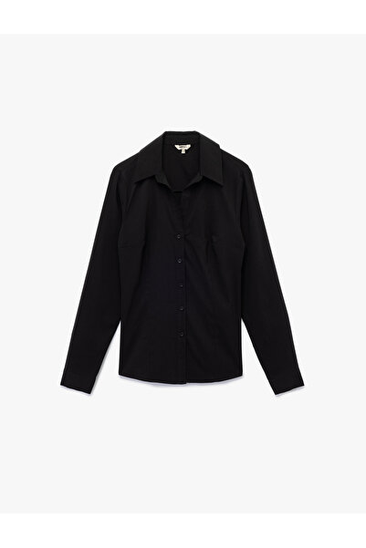 Koton Cămașă slim cu mânecă lungă cu guler clasic