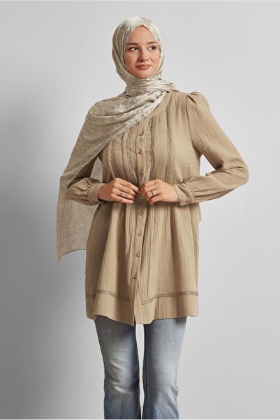 Alvina PAMUKLU MÜSLİN TUNİK 45427