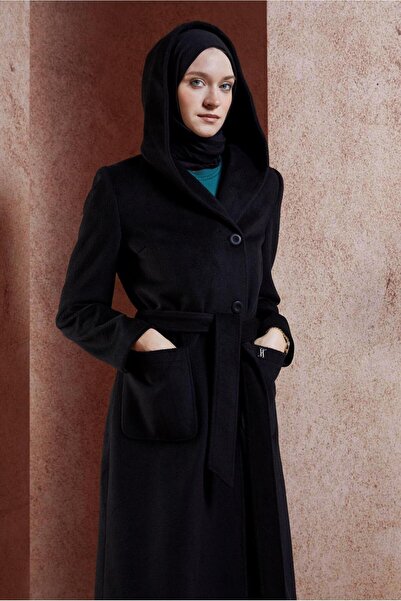 Alvina Hooded and Belted Coat 90537