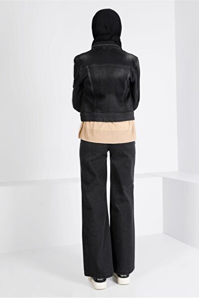 TRENDTESETTÜR Women's Gray (Smoked) Loose Fit Denim Pants t 0505