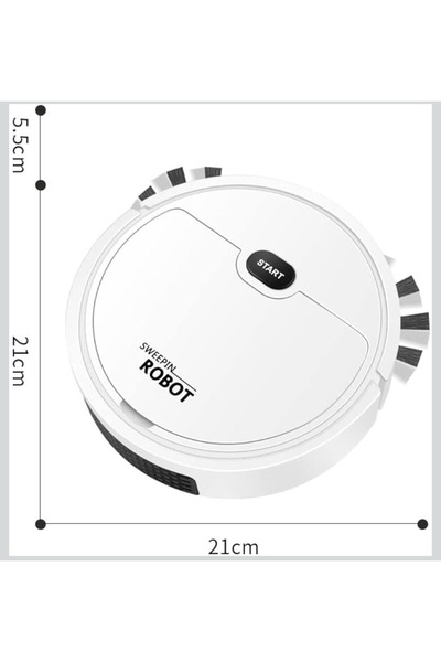 TECHNO 8Q Oyuncak Gerçek Robot Süpürge – Sensörlü, Otomatik Yön Değiştiren Çocuk Oyuncağı