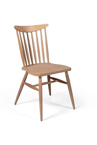 ES Amerikan Retro Ahşap Sandalyesi