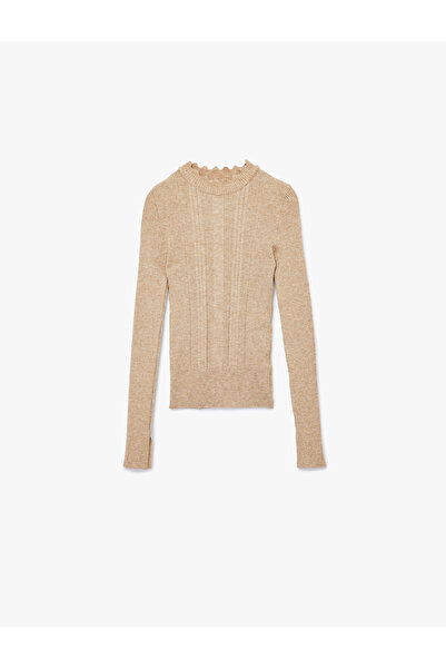 Koton Long Sleeve High Collar Knitwear Sweater