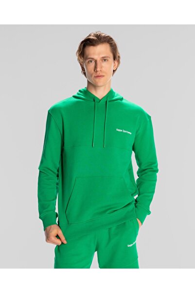 Kappa Authentic Theo Men's Green Regular Fit Hoodie