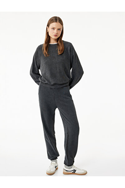 Koton Πλενόμενος ελαστικός ιμάντας μέσης με τσέπες με ανάγλυφο σχέδιο