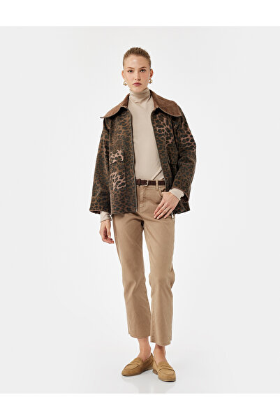 Koton Pantaloni de bază din denim cu picioare tăiate