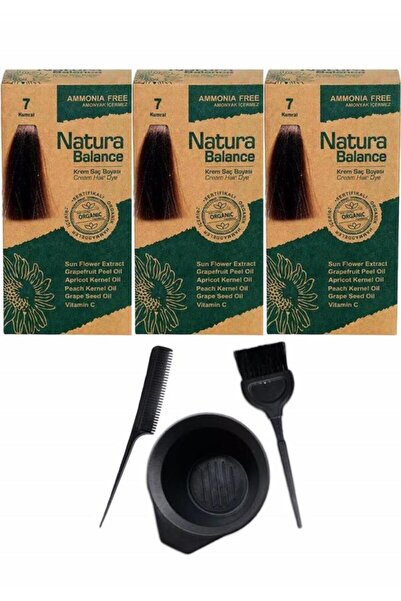 NATURABALANCE NATURA BALANCE SAÇ BOYASI 7 KUMRAL 3 ADET+SAÇ BOYAMA SETİ