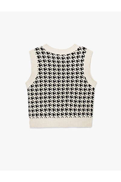 Koton V-образно деколте без ръкави трикотажен пуловер