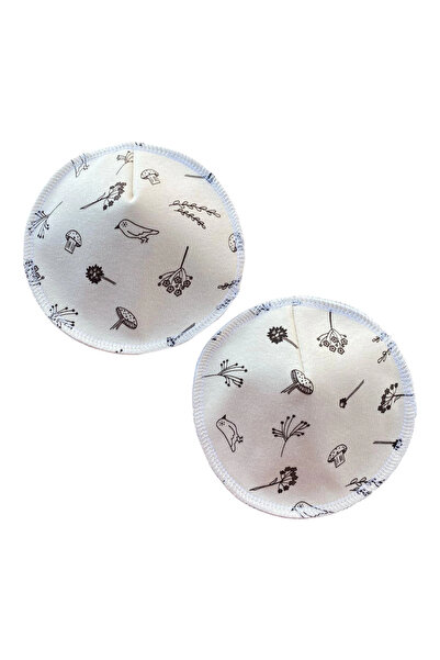 Ponped Bamboo Patterned Leak Proof Washable Mother Breast Pad (Pair)