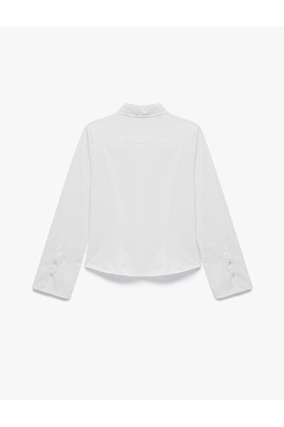 Koton Cotton Long Sleeve Slim Fit Button up Classic Collar Shirt