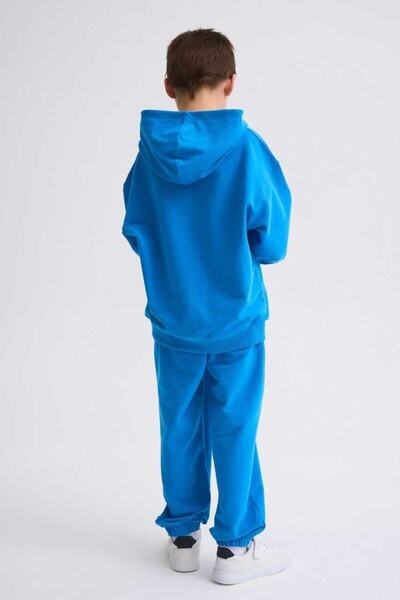 THERECOLOR Organic Sweatpants Boy Blue with Two Pockets