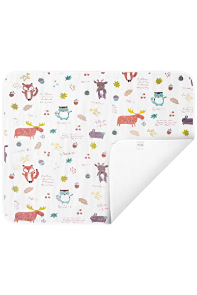 FizioTab Aleza impermeabila copii, FizioTab®, 80x100 cm, absorbanta si lavabila, refolosibila, Veverita