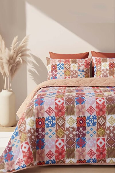 Rivaİstanbul Ethra Double Cotton Quilted Pique & Bedspread
