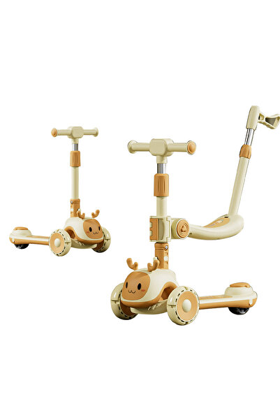 KidLe سكوتر للأطفال 6 في 1 مع مقعد قابل للتعديل، سكوتر للأطفال من عمر 1 إلى 3...