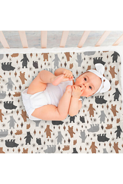 FizioTab Aleza impermeabila copii, FizioTab®, 80x100 cm, absorbanta si lavabila, refolosibila, Ursi