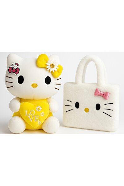 POLLYTOYS PELÜŞ OYUNCAKTA DÜNYA MARKASI Hello Kitty Sarı Peluş Oyuncak 35cm +...