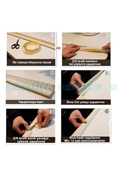 Evokids 3 Pieces of Rubber Thick Edge Protector (6 Meters) - Gray