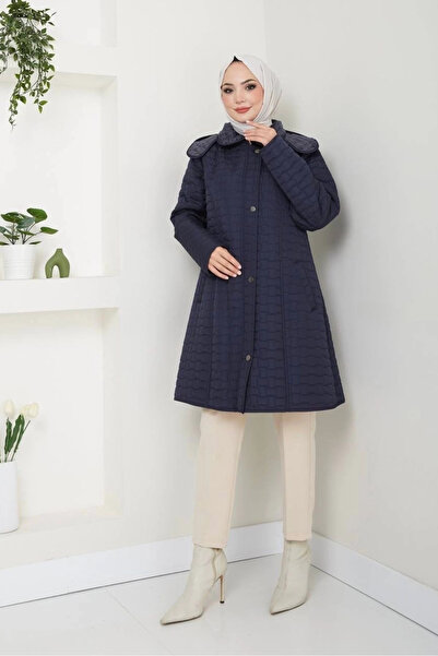 Nevayla Moda Γούνινο παλτό με κουκούλα