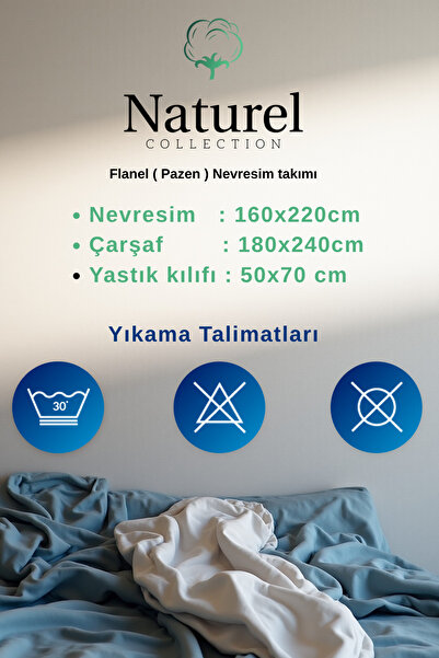 Naturel Collection Flannel Flannel Single Duvet Cover Set