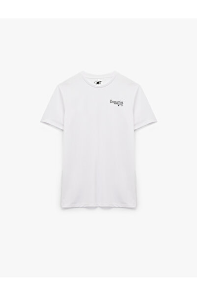 Koton Short Sleeve Crew Neck Printed Sports T-Shirt