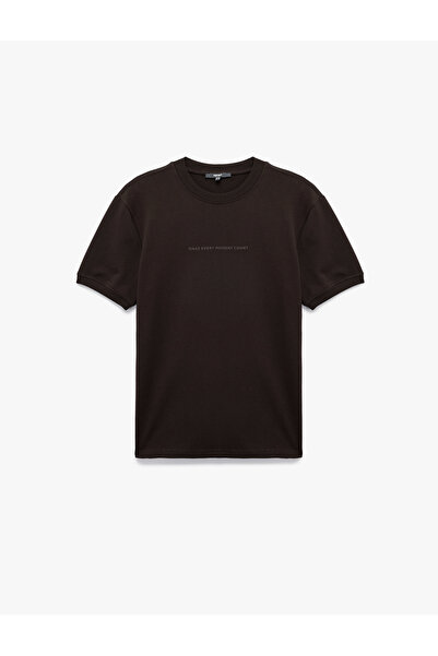 Koton Regular Fit Short Sleeve Crew Neck Tok Fabric Cotton Printed T-Shirt