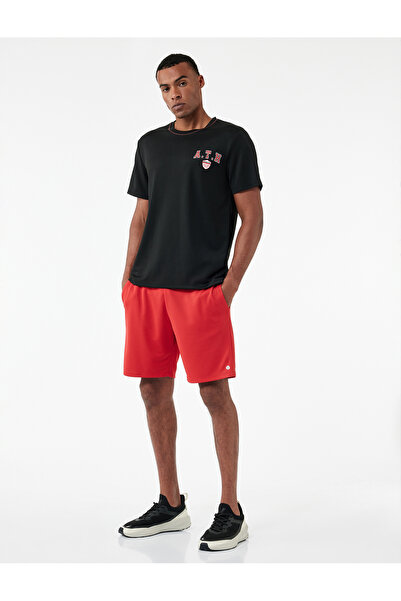 Koton Kısa Kollu Regular Fit Bisiklet Yaka Baskılı Spor Tişört