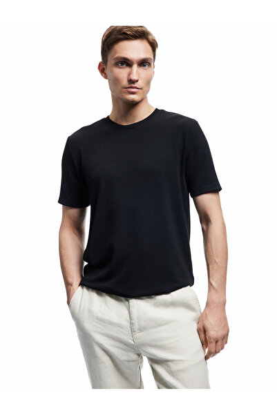 Koton Kısa Kollu Bisiklet Yaka Basic Slim Fit Tişört