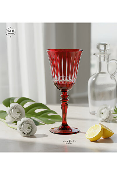 AKDEN STORE Crystal Handcrafted Goblet, Water Goblet,