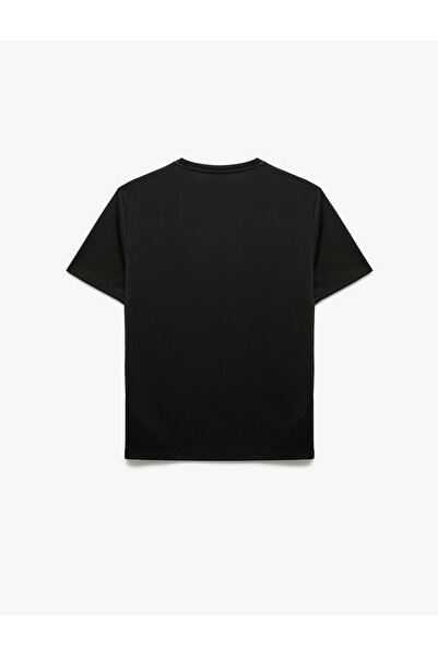 Koton Kısa Kollu Regular Fit Bisiklet Yaka Baskılı Spor Tişört