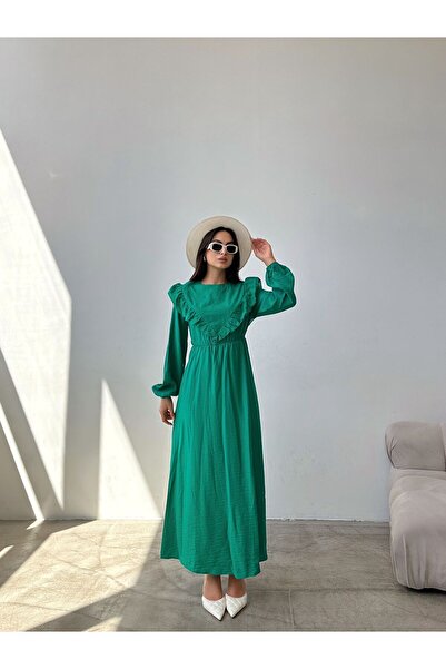 Swan Woman BRODE DETAYLI AĞAÇ KABUĞU