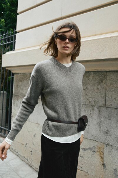 Massimo Dutti Yaka detaylı %100 pamuklu t-shirt