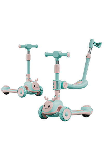 KidLe سكوتر للأطفال 6 في 1 مع مقعد قابل للتعديل، سكوتر للأطفال من عمر 1 إلى 3...