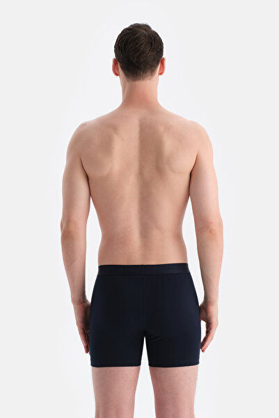 Dagi Navy Blue Plain Cotton Boxer