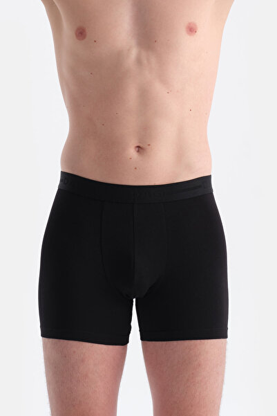 Dagi Black Plain Cotton Boxer