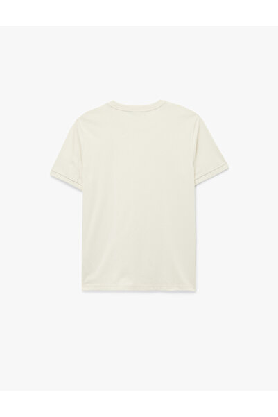 Koton Μπλουζάκι με κοντό μανίκι από βαμβακερό εμπριμέ με κανονική εφαρμογή