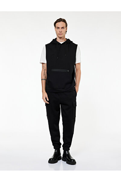 Koton επένδυση fleece Χειμερινό αθλητικό παντελόνι Jogger με κορδόνια στη μέση πλαϊνή τσέπη τεμαχίων