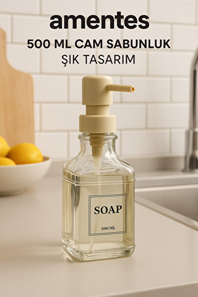 Amentes Love Black Sıvı Sabunluk