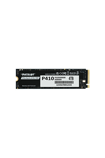 Patriot SSD P410 PCIe Gen4 x4 (NVMe 1.4) M.2 2280 R/5000 W/4500 [4 TB] (P410P...