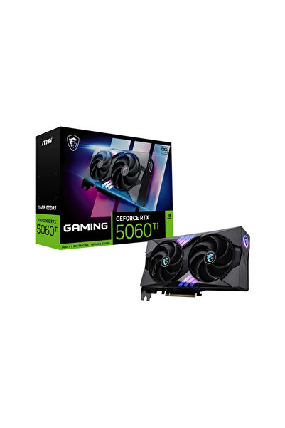 MSI GeForce RTX 5060TI 16G GAMING OC GDDR7 128Bit DX12 DLSS 4 Gaming (Oyuncu) Ekran Kartı