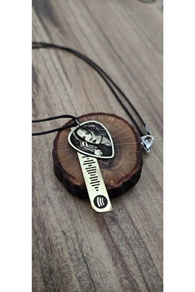 luffy design Şebnem Ferah Pena Kolye Lazer Kazıma Spotify Kolye Seti