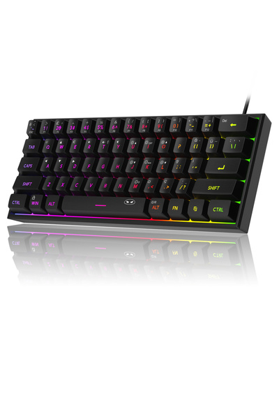 MageGee TS91 61 Tuş RGB Kablolu Siyah Membran Türkçe Q Gaming Klavye
