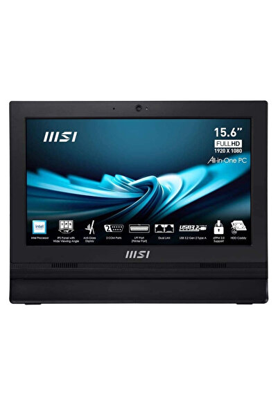 MSI Pro AP162T ADL-017XEU Intel Alder Lake-N100 4GB DDR4 256GB SSD 15.6 inç Full HD IPS FreeDos Siya