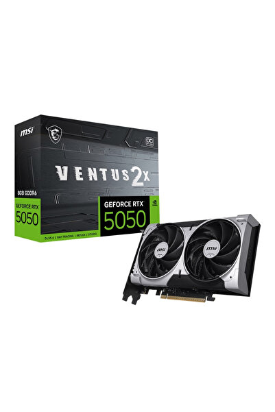 MSI GeForce RTX 5050 8GB VENTUS 2X OC GDDR7 128Bit DX12 Gaming (Oyuncu) Ekran Kartı