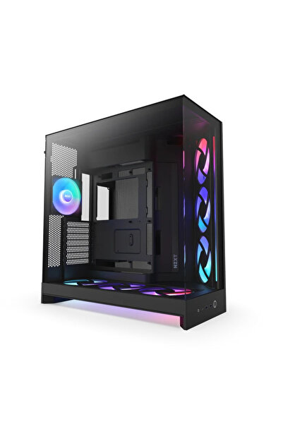 Nzxt H Series H9 Flow RGB+ CM-H92FB-P1 Siyah ATX Mid Tower Gaming (Oyuncu) Kasa
