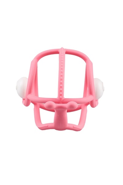 Mombella Silicone Gingival Ring 3 months+, Snail - Pink